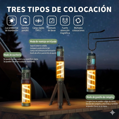 MosquiLight™ - Lámpara Antimosquitos 3 en 1 con Trípode