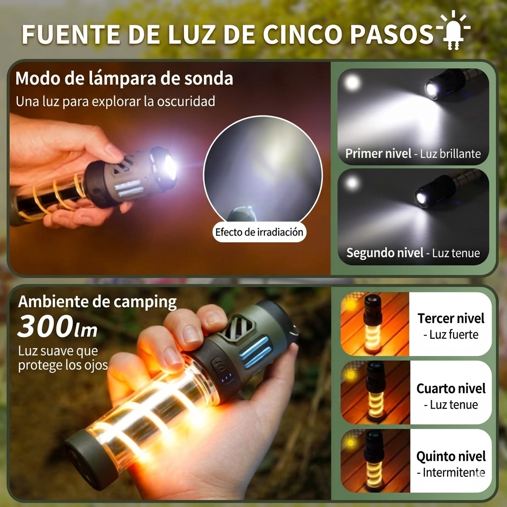 MosquiLight™ - Lámpara Antimosquitos 3 en 1 con Trípode