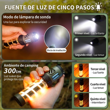 MosquiLight™ - Lámpara Antimosquitos 3 en 1 con Trípode