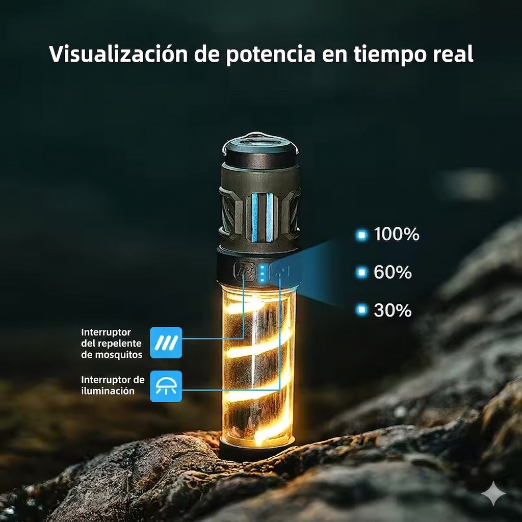 MosquiLight™ - Lámpara Antimosquitos 3 en 1 con Trípode